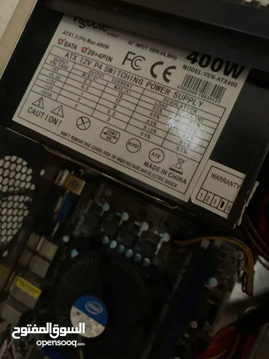 كمبيوتر Core i3 2120th 4gb ram ddr3 1tera hdd Power supply 400w