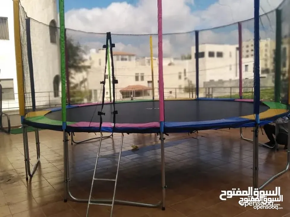 ترامبولين اكبر حجم بنظام جديد مقاس 16 قدم ما يعادل 5 متر قطر دائري اكبر حجم بالسوق