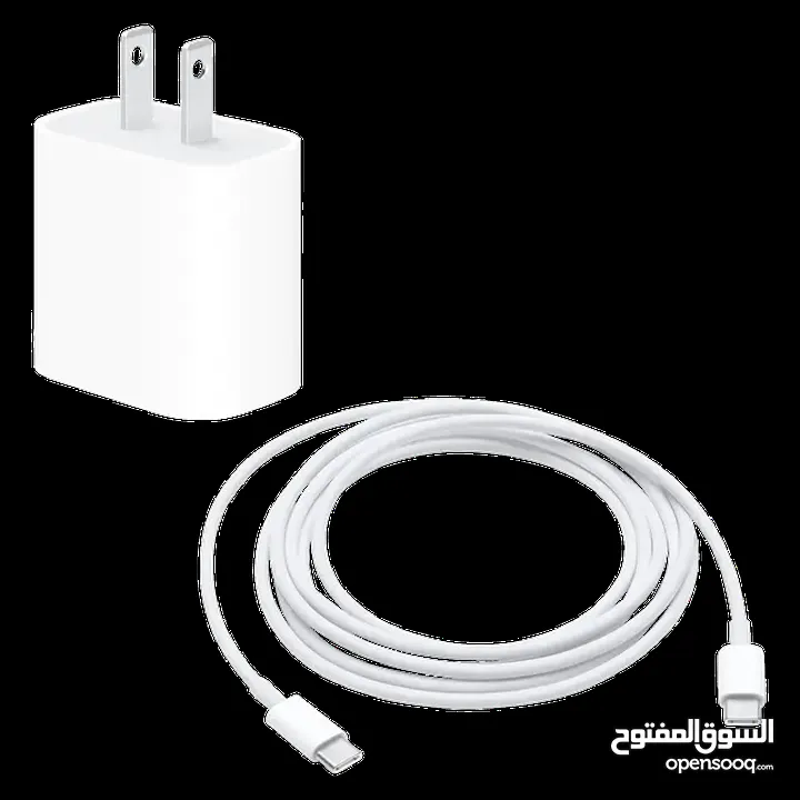 واط Apple 20W USB-C Power \ 20 تايب سي من الجهتين و البور الشاحن مماموجود منه بس بشركة