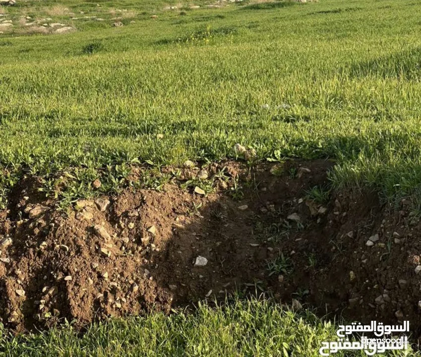 ارض عنيبه جرش اطلاله روعه و 3500 متر مربع 55الف كامل  القطعه قابل للتفاوض (مدخل خاص)