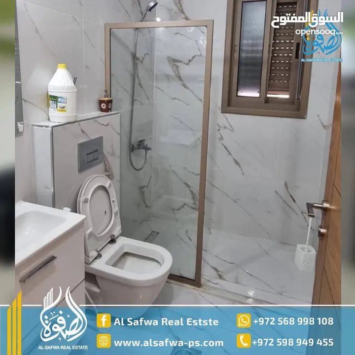 شقه مميزة وهادئه مريحه للسكن عين منجد قرب مركز الشرطه