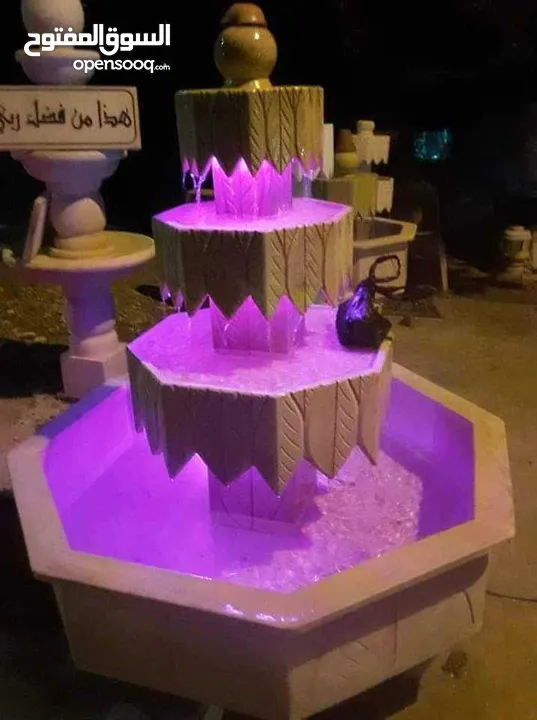 سناسل وديكورات حجر نوافير وشلالات العنوان المفرق