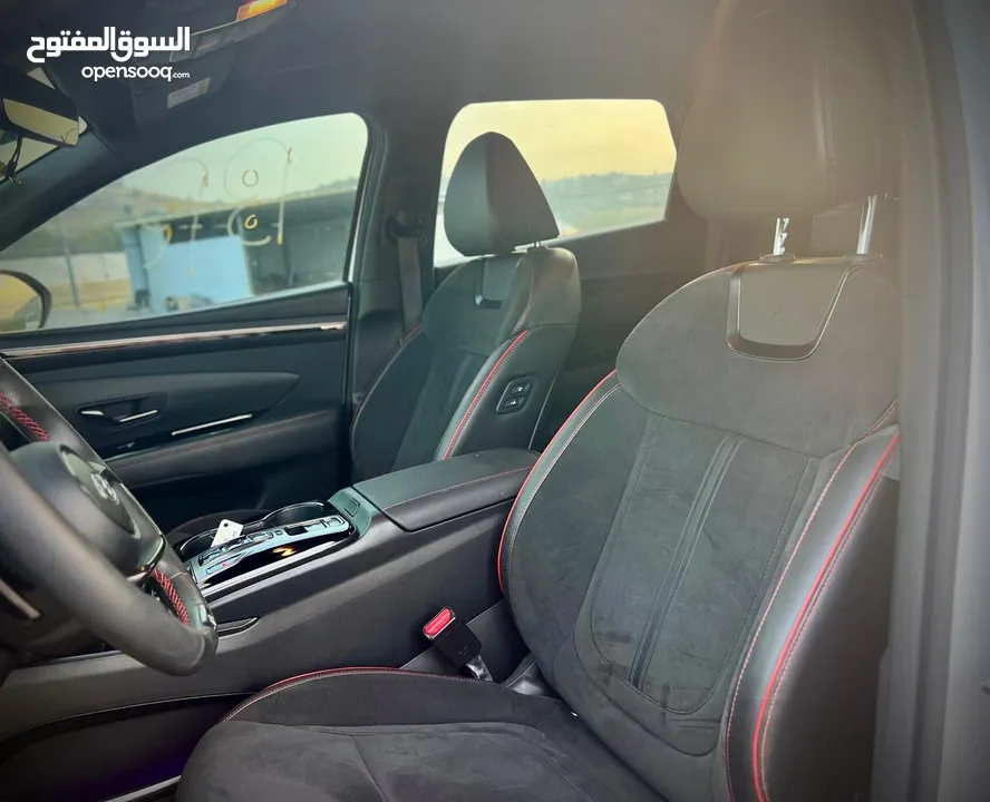 هونداي توسان  N-LINE  فل بدون فتحة  2x4 ///240Hp بنزين + كهرباء  2022 ( Haybrid) 1600cc