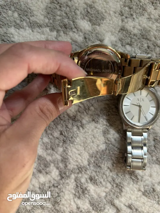 Michael Kors and Armani Exchange Women’s watches. Used but in good condition.