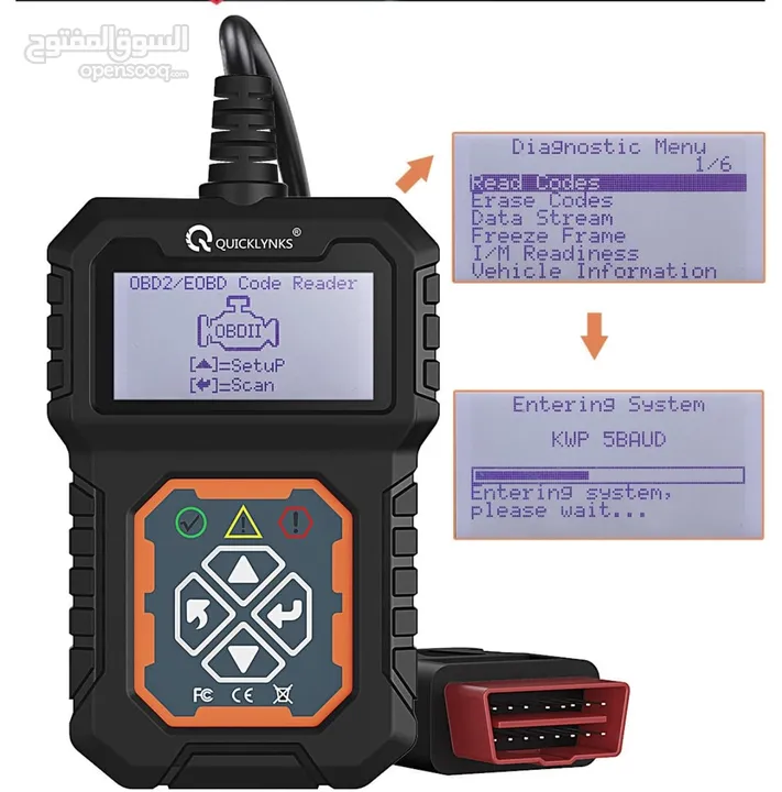 جهاز كشف اعطال QuickLynks T31 OBD2 scanner