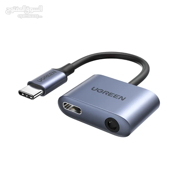 UGREEN CM231 USB-C to 3.5mm Audio Adapter with Power Supply