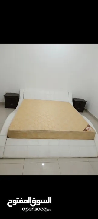 king size bed with Mattress used