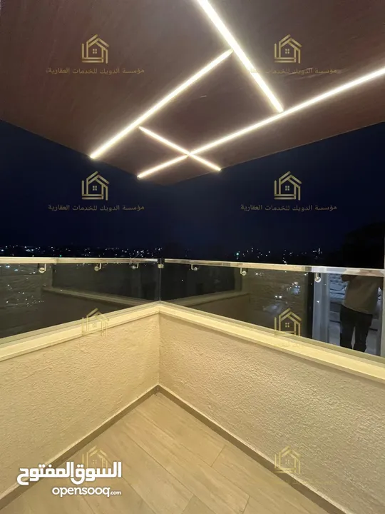 شقة مفروشة فاخرة ثالث مع روف جديد لم يسكن أرقى واجمل مناطق عبدون