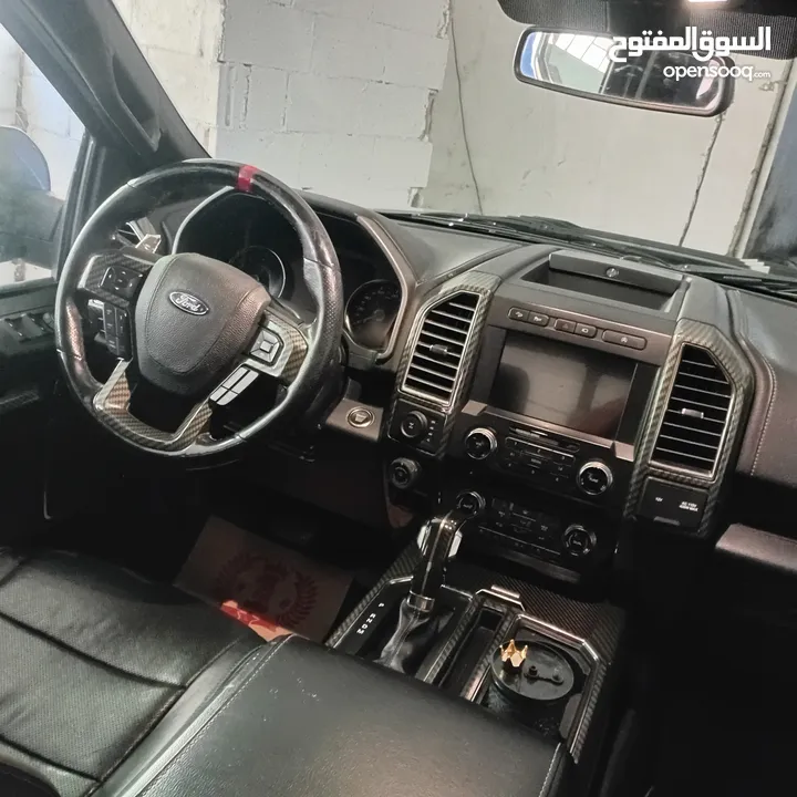 فورد رابتر أصلي للبيع للجادين فقط بسعر مناسب  F150  2018 أزرق جنط بي دلك فل بنوراما