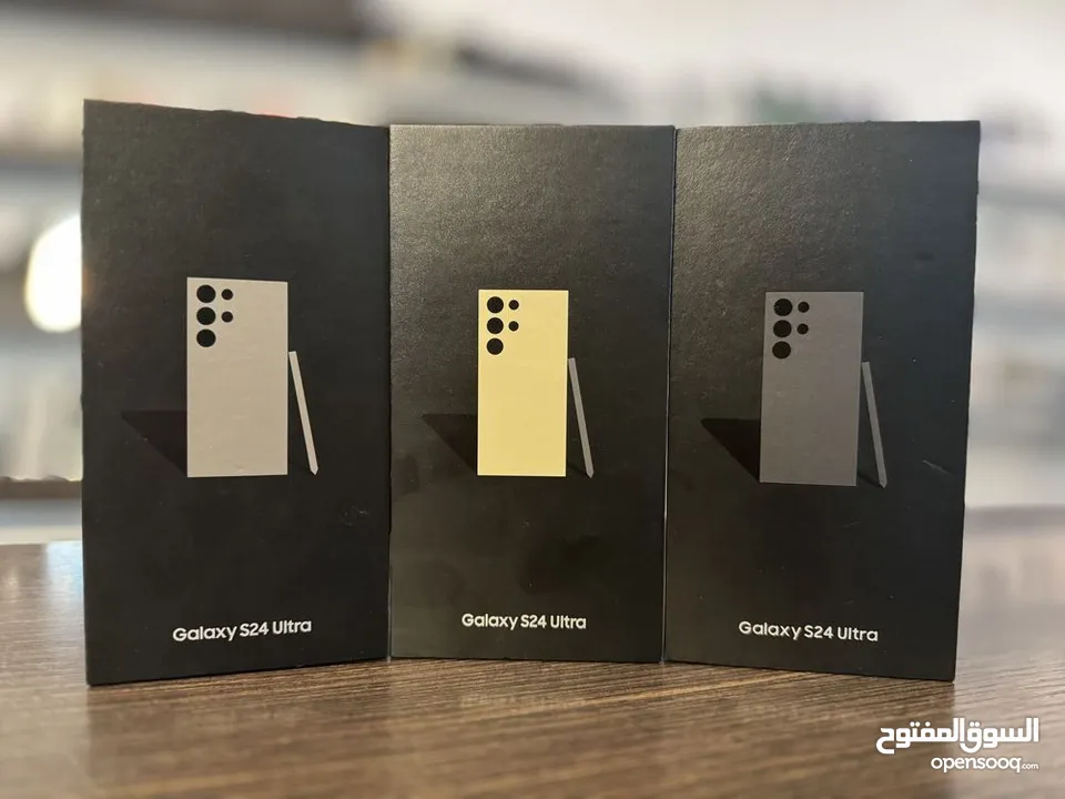 سامسونج S24 ألترا (1TB/512GB/256GB) كفالة الوكيل BMS لمدة عام فل بكج الشراكة  بسعر مميز