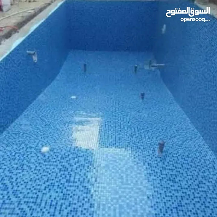 تنفيذ كافة اعمال المسابح وصيانة المسابح وكافة أعمالها وشلالات والشاليهات من الحفر حتى السباحه بنظام