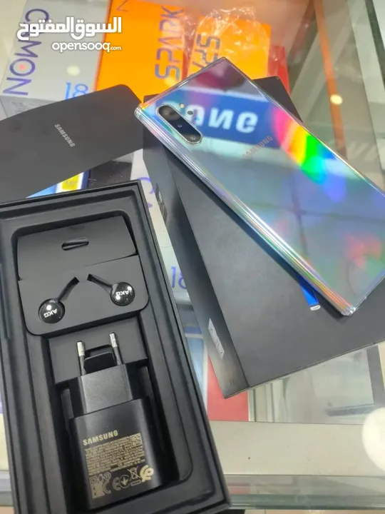 مستعمل Samsung Not 10 plas شرق اوسط رام 12 جيجا 256 بدون كرتونه  ومع كرتونه الأصلية متوفر توصيل