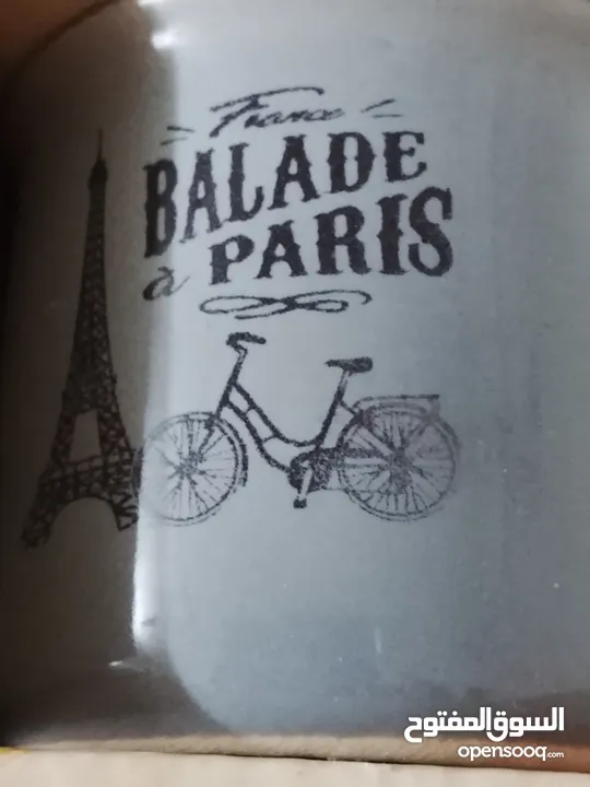 6فناجين قهوة ترند السنة فخمة أنيقة مرتبة ماركة BALADE PARIS بستة ألوان  ازرق اصفر برتقالي سكني اخضر