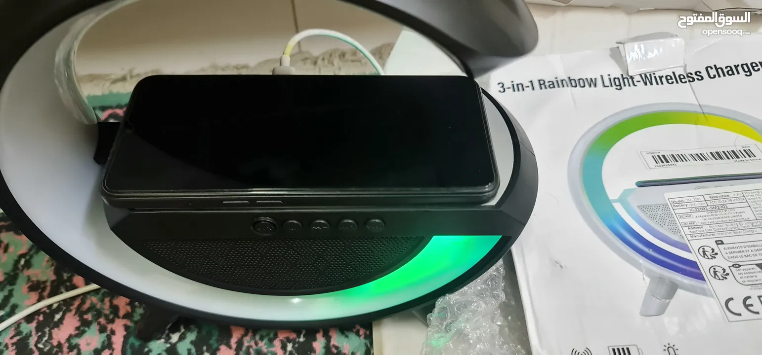 Rainbow 3 in 1 wireless charger and Bluetooth