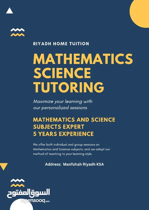 Mathematics and Science Subjects Tuition in Riyadh