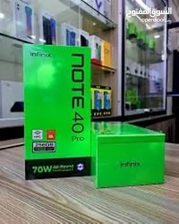 انفينيكس NOTE 40 pro جديد كفالة الوكيل الرسمي في الأردن بسعر مميز