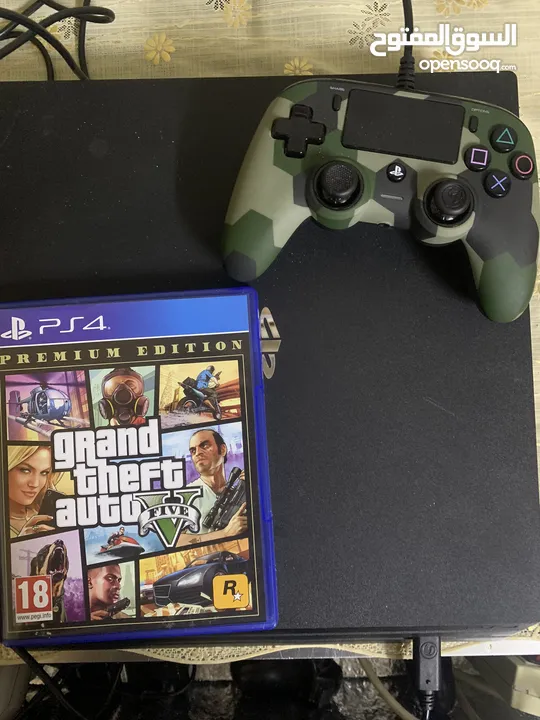 Sony 4 Pro, GTA game, and Nacon controller