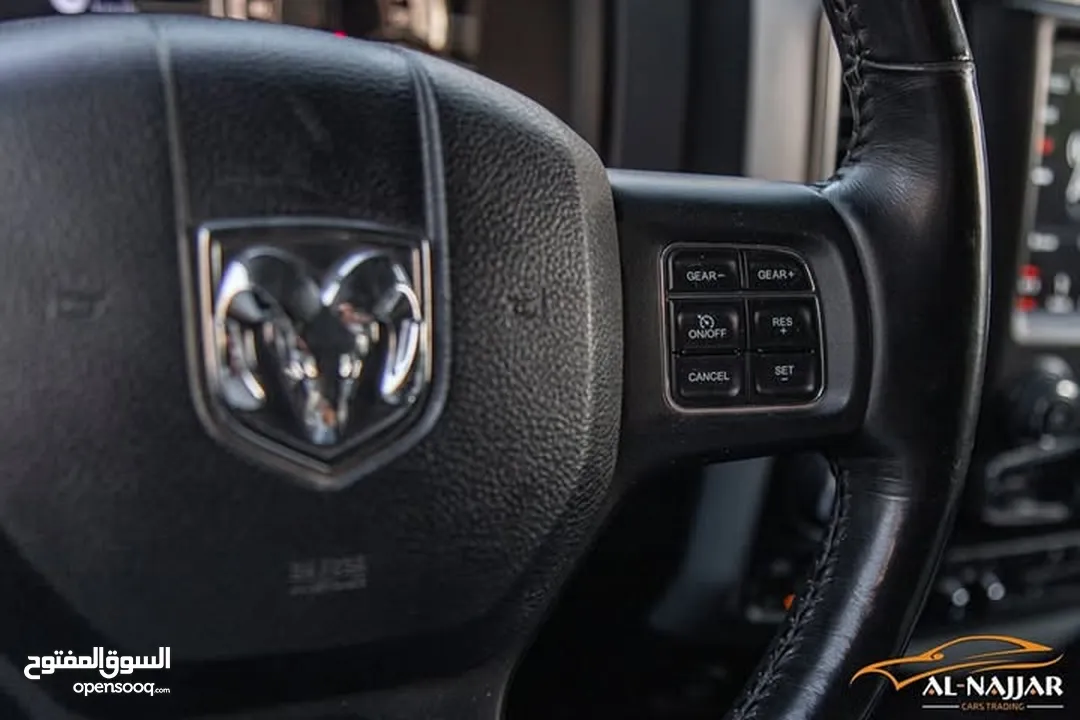 Dodge Ram Big horn 2019 gasoline   البكب بحالة الوكالة و قطع مسافة 51,000 ميل فقط