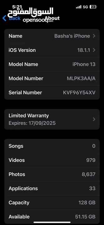 I phone 13 128 with apple warranty