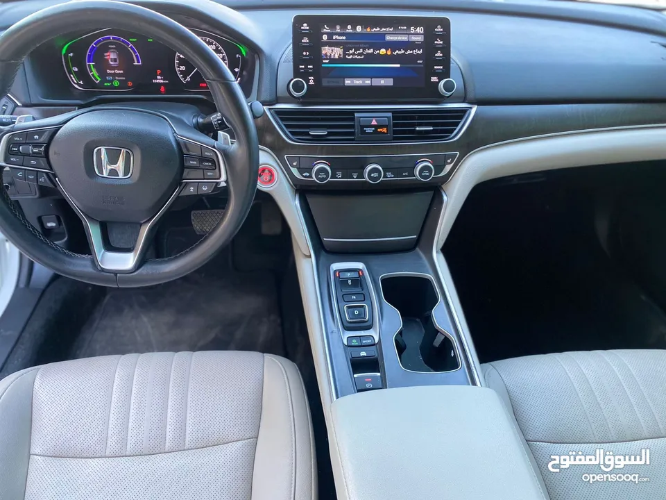 Honda Accord Hybrid 2019فل كامل جميع الإضافات فحص كامل الفحص مرفق