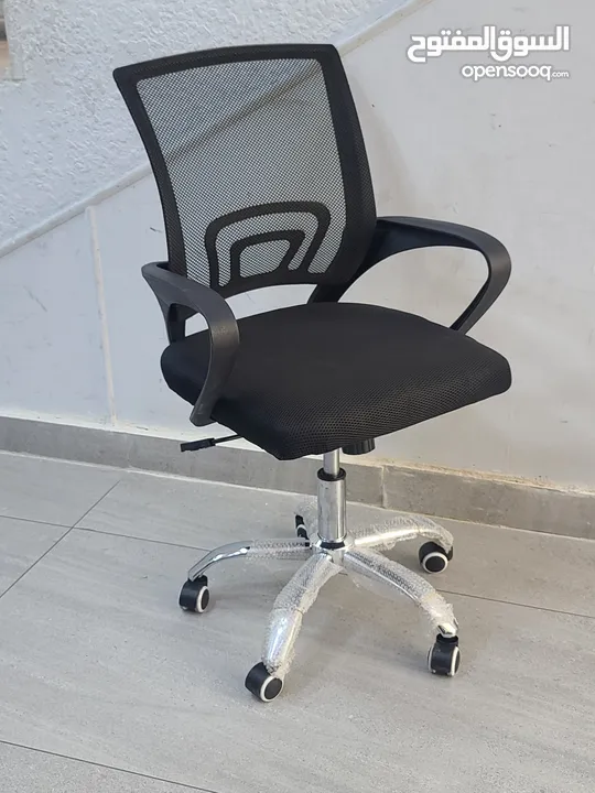 كرسي مساعد مديرشبك بعجلات شامل التوصيل وكفالة سنة  \ Assistant Manager Mesh Chair