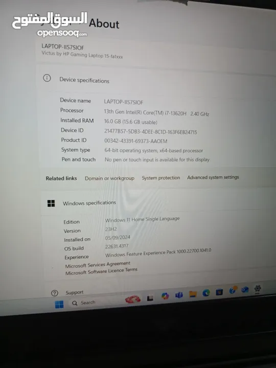 لابتوب hp (gamming) مواصفات عاليه لبرامج التصميم شبه جديد استعمال خفيف جدا لقطه