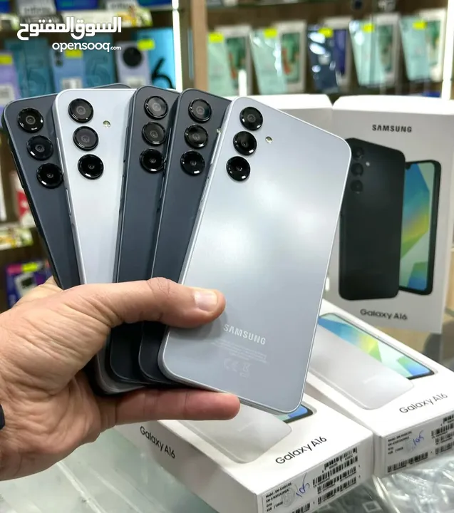 جديد Samsung A16 رام 8 و 12 و 16 جيجا 128 و 256 مكفول سنة هدية كفر ولزقة وشاحن الاصلي متوفر توصيل