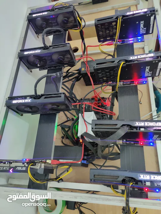 High performance PC or mining rig كومبيوتر قوي للديزين او التعدين