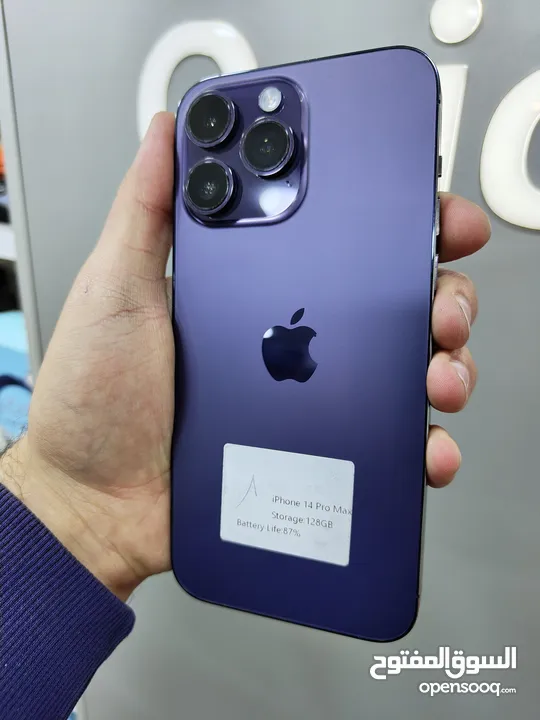 IPHONE 14 PRO MAX ( 128GB ) USED /// ايفون 14 برو ماكس ذاكرة 128 مستعمل وكالة