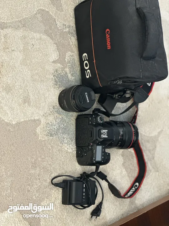 كاميرا كانون 6d mark ii مع عدستين كانون