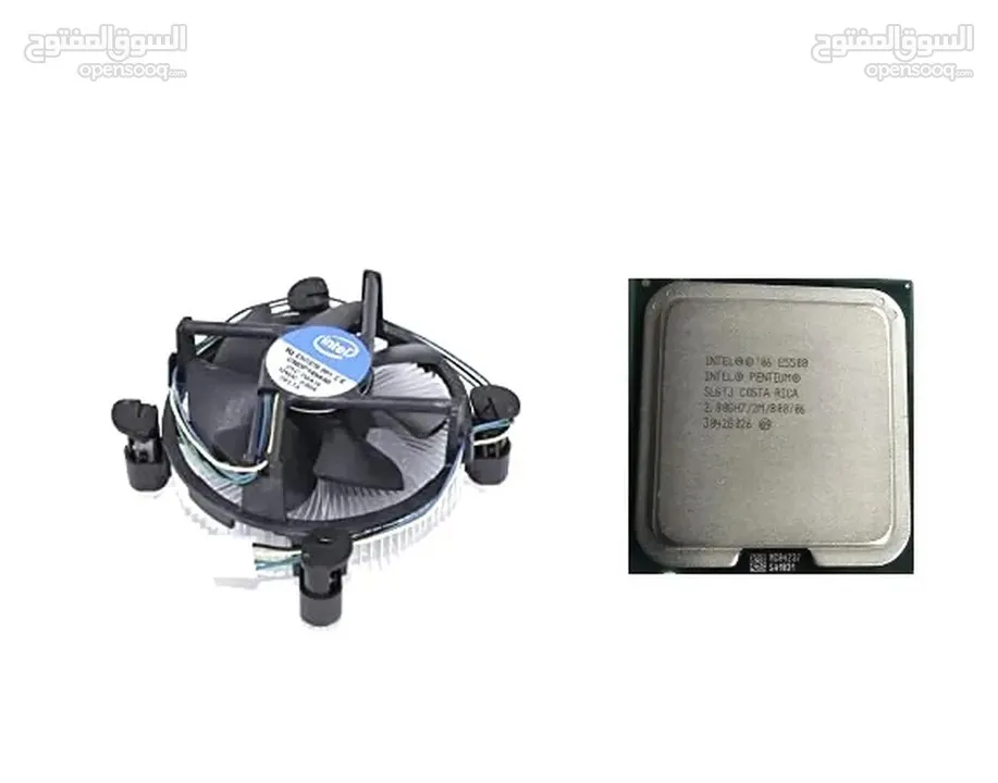 مروحة انتل اصليه لمعالج كمبيوتر lga 775 + معالج بنتيوم Pentium  630  CPU