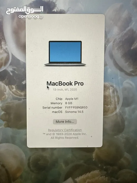 Apple Macbook pro m1 13 inch 256 8gb ram 2020