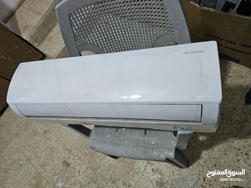 مكيف TCL 1طن A+++ موديل حديث مستعمل بحاله الوكاله