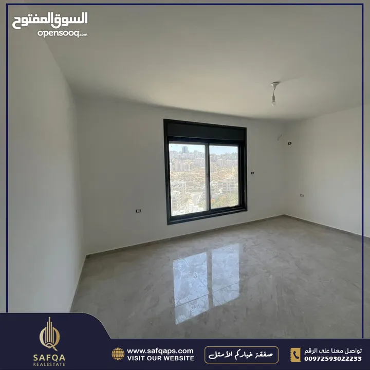 شقة مميزة جدا واسعة وشرحة وجديدة بإطلالة خلابة مفتوحة لا يمكن التسكير عليها أبدا للبيع في الطير