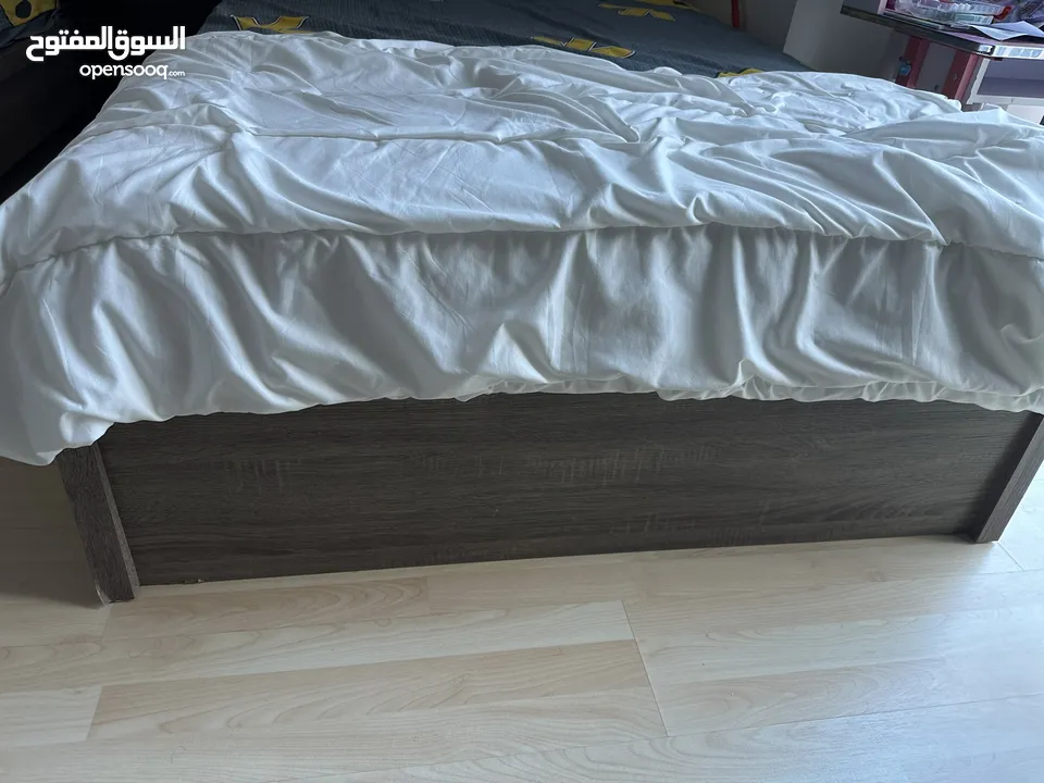 Urgent Sell: Single Bed with Mattress for Sale