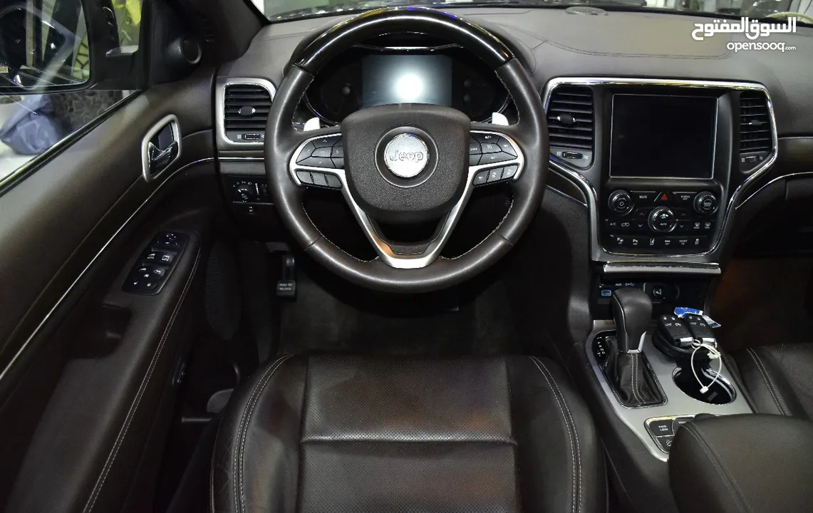 Jeep Grand Cherokee Overland 4x4 ( 2018 Model ) in Black Color GCC Specs