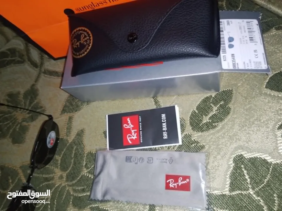 نظارة  جلال ابو مويس ريبان اصلية RAY BAN Black Hexagonal 54 mm Polarized من المعرض نفس تبعت