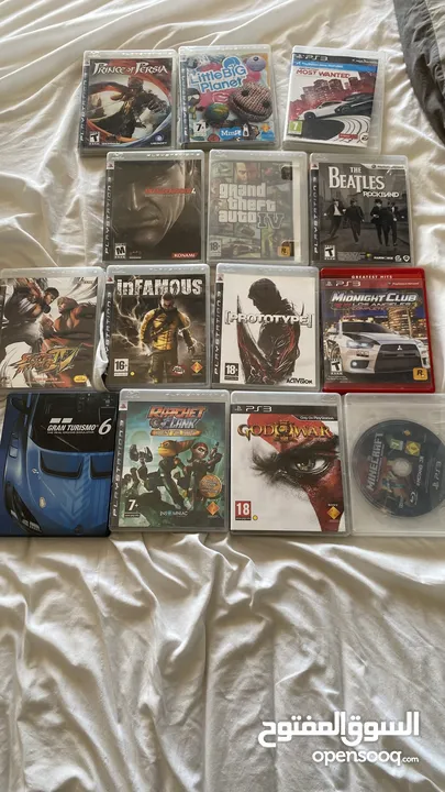 PS3 Games discs slightly used