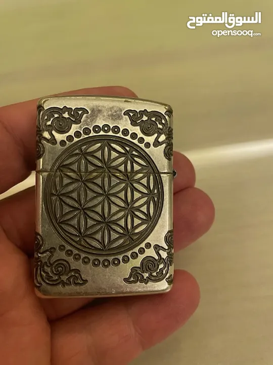 Zippo Lighter - Armor Tree of Life Antique Silver