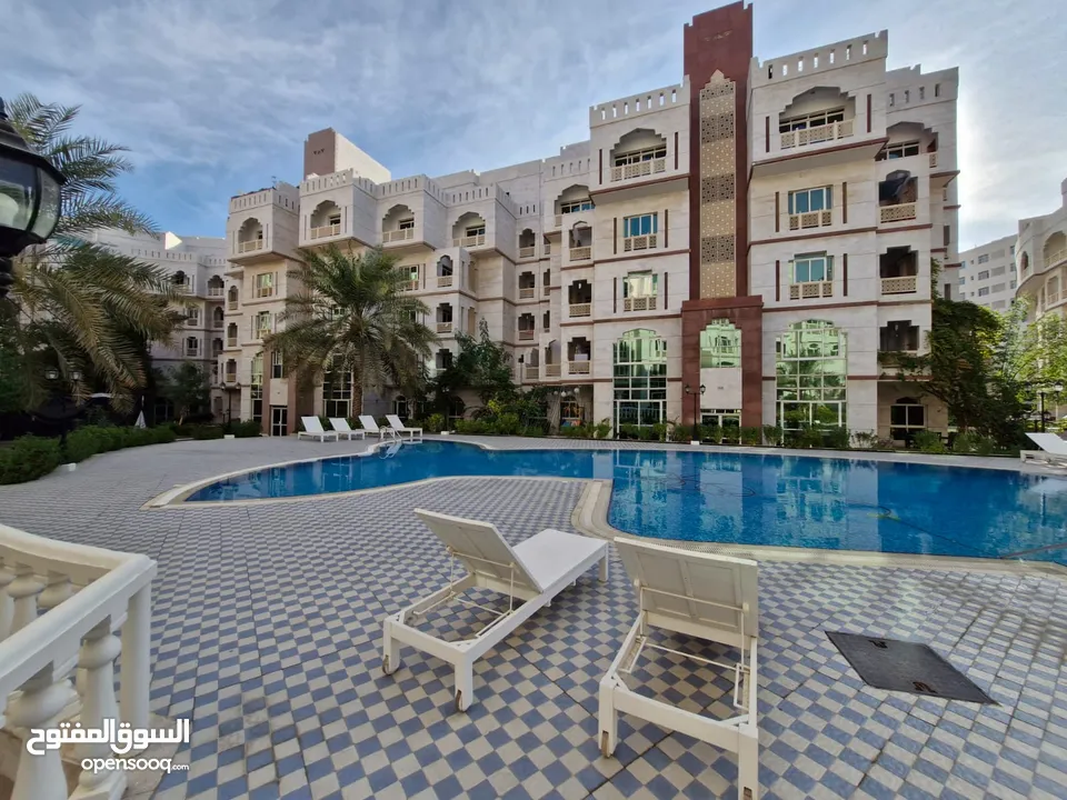 3 BR + Maid’s Room Apartment in Muscat Oasis with Shared Pools & Gym