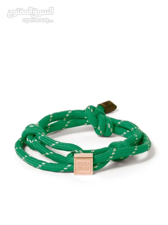 miu miu cord bracelet