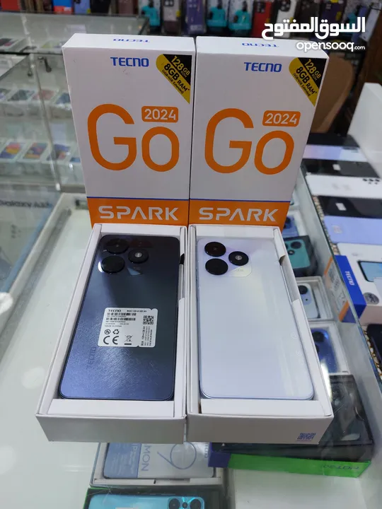 مستعمل ايام  Spark GO 2024  رام 8 جيجا 128 شغال كفاله الشركة متوفر توصيل