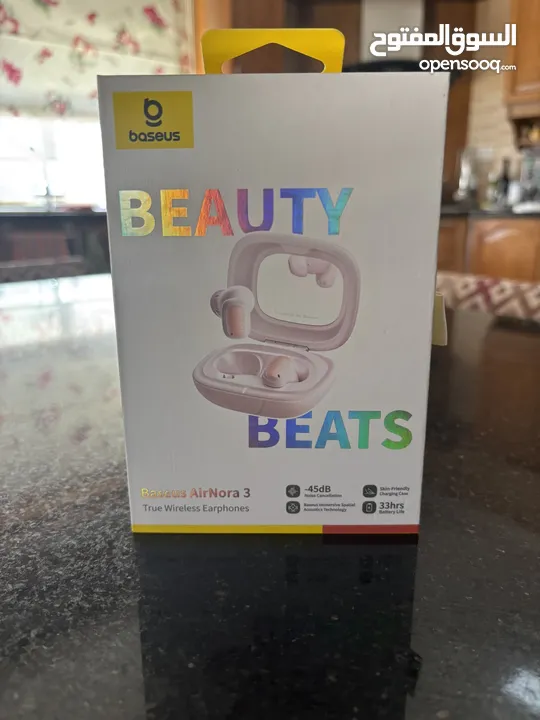 Brand New Baseus Beauty Beats Earbuds. Never used! Great condition! Pink Colour!