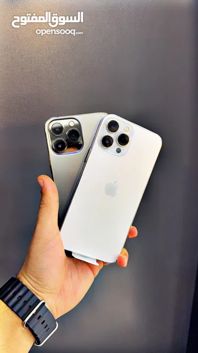 I PHONE 13 PRO MAX 256 GB مستعمل شبه وكالة بطارية 88%