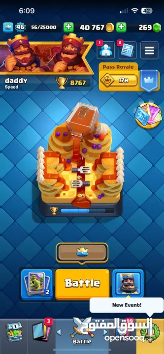 Clash royal account 8800 trophies