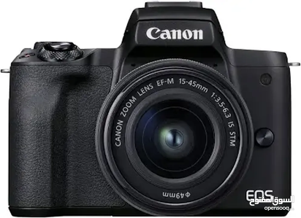 Canon EOS M50 أشهر كاميرا احترافية، مستعملة بحالة الجديد ‏مع هدية ستاند وميكروفون احترافي، مكفولة.