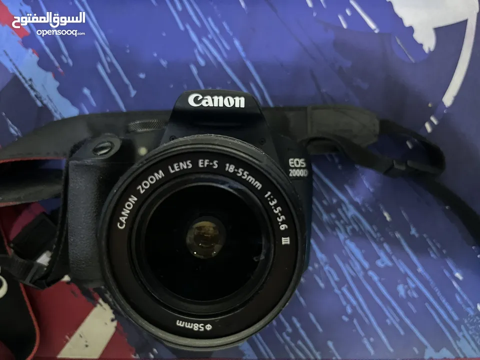 Canon eos 2000d with kit lens like brand new negotiable price