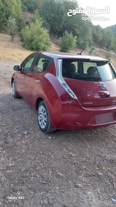 نيسان ليف فحص كامل مدخلين شحن 9 بار بطاريه 24 كيلو مرخصه جديد