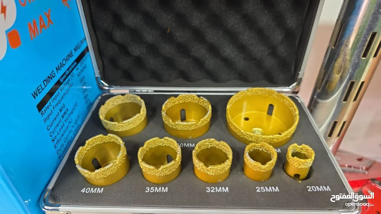 كاسات حفر بلاط و الحجر الطبيعي المقاسات المتوفرة موصفات ومعايير عالية جدا قوة عالية و حياة أطول