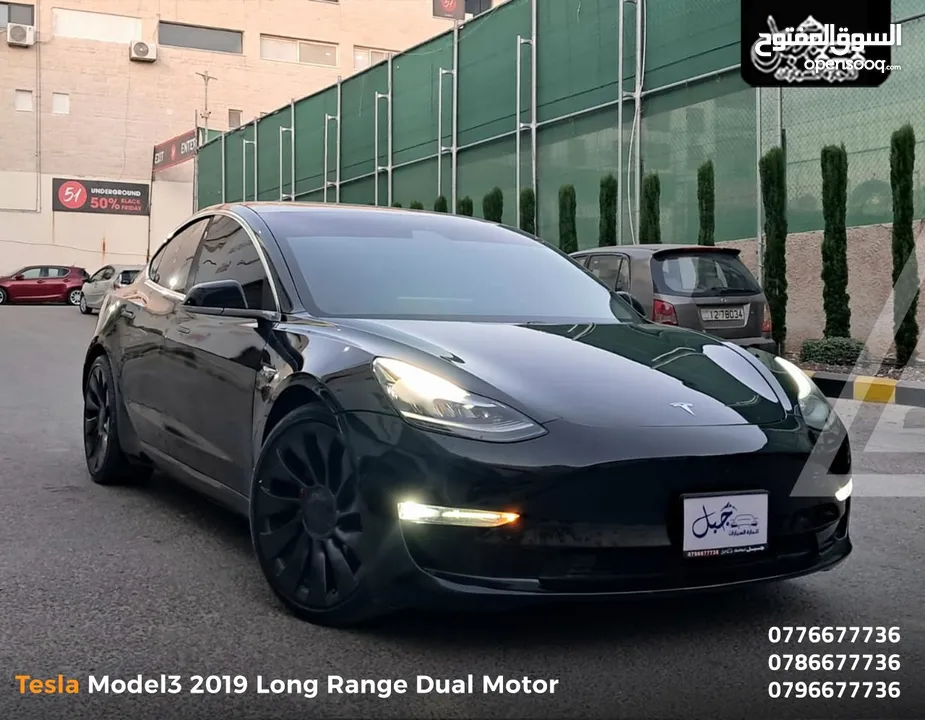تيسلا 3 2019 لونج رينج Dual Motor كاش او اقساط